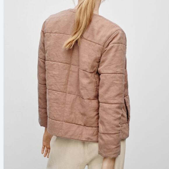 Wilfred Quilted Tan Jacket - Picture 3 of 11